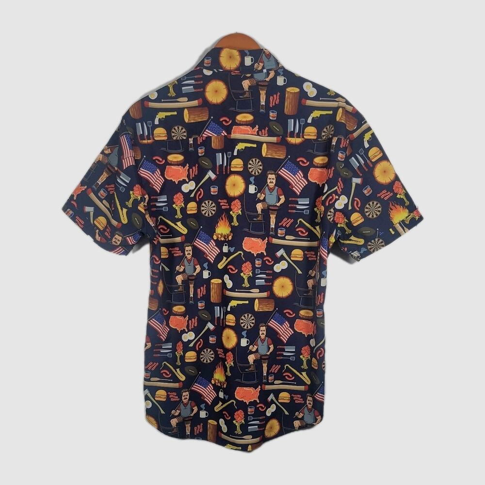 RSVLTS Shirt Mens Medium Parks and Recreation Ron Swansons Shirt of Greatness - Picture 2 of 8